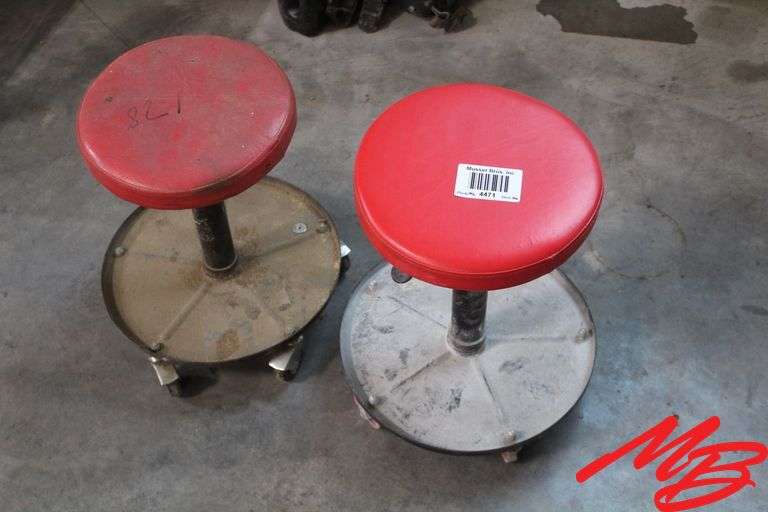 (2) Shop Stools on Rollers
