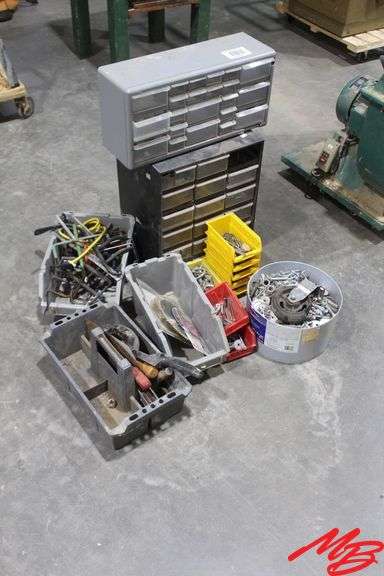 Assorted Hardware w/Bins