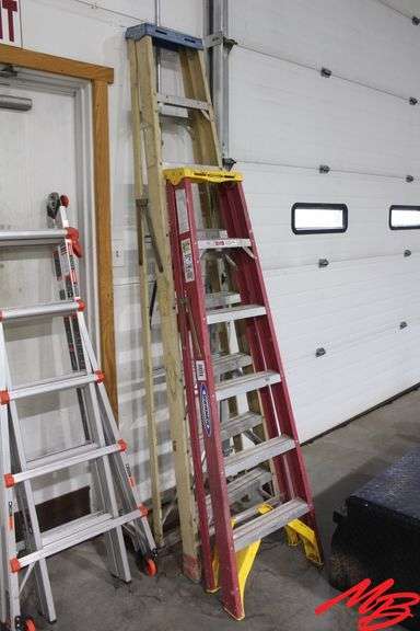 (2) Werner Fiberglass Ladders, 6'x8'