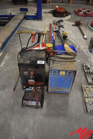 (3) Battery Chargers, Solar 330amp, Marquette, Schumacher