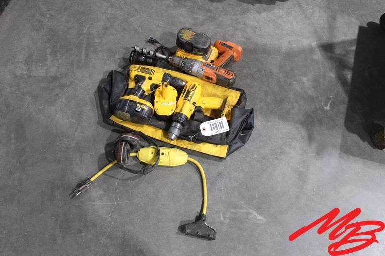 Assorted DeWalt 18v/Ridgid Power Tools