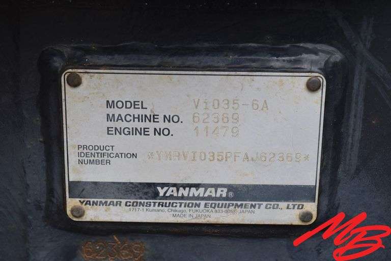 Yanmar Vi035-6A Mini Excavator