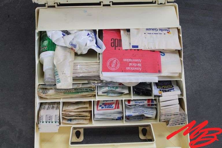 First Aid Kit, Shop Towels, & Gas Can