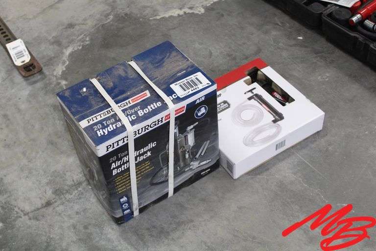 Pittsburgh 20-Ton Air/Hydraulic Bottle Jack, Multi-Use Pump (NIB)
