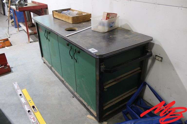 Rolling Cabinet, 79"x29"x36", Locking Doors