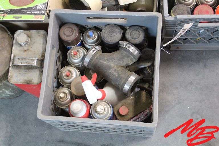 Assorted Spray Paint, Tape, & Caulking