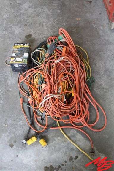 Misc Extension Cords & Solar Powered Flood Light
