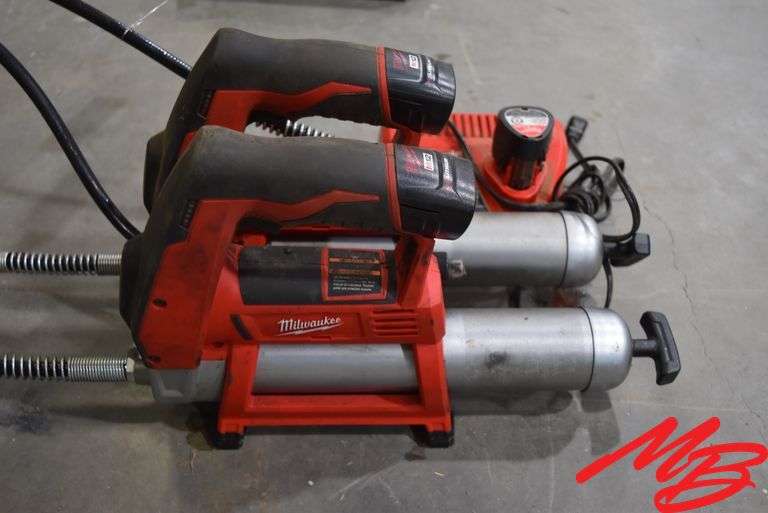 (2) Milwaukee 12v Grease Guns w/Charger