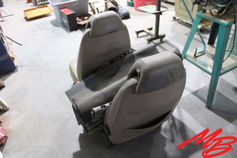(2) Leather Car Seats