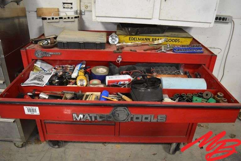 Matco Rolling Tool Chest, 56"x24"x42" w/Misc Tools