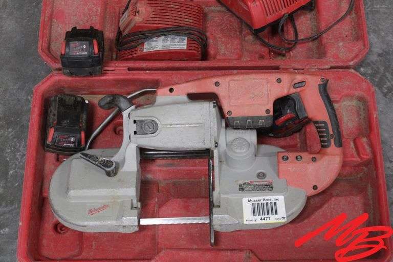 Milwaukee V28 Band Saw w/Charger & Batteries