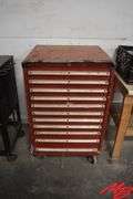 Rolling Tool Chest 28.5"x28"x46" w/Assorted Tools