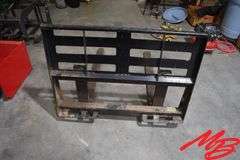 Skidsteer Pallet Forks, 48" Forks, Skidsteer Mount