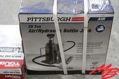 Pittsburgh 20-Ton Air/Hydraulic Bottle Jack, Multi-Use Pump (NIB)