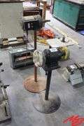 Bench Buffer On Stand & Motor On Stand