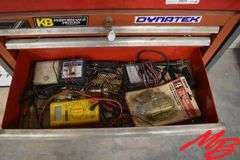 Rolling Tool Cart, 29.5"x17.5"x38" w/Misc Tools & Spray Cans, Lubricants