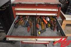 Rolling Tool Chest 28.5"x28"x46" w/Assorted Tools