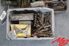 Assorted Drill Bits w/Machine Vise