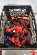 Basket w/Assorted Ratchet Straps