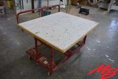 Hafele Adjustable Rolling Table, 50"x42"