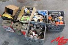 Assorted Spray Paint, Tape, & Caulking