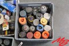 Assorted Spray Paint, Tape, & Caulking