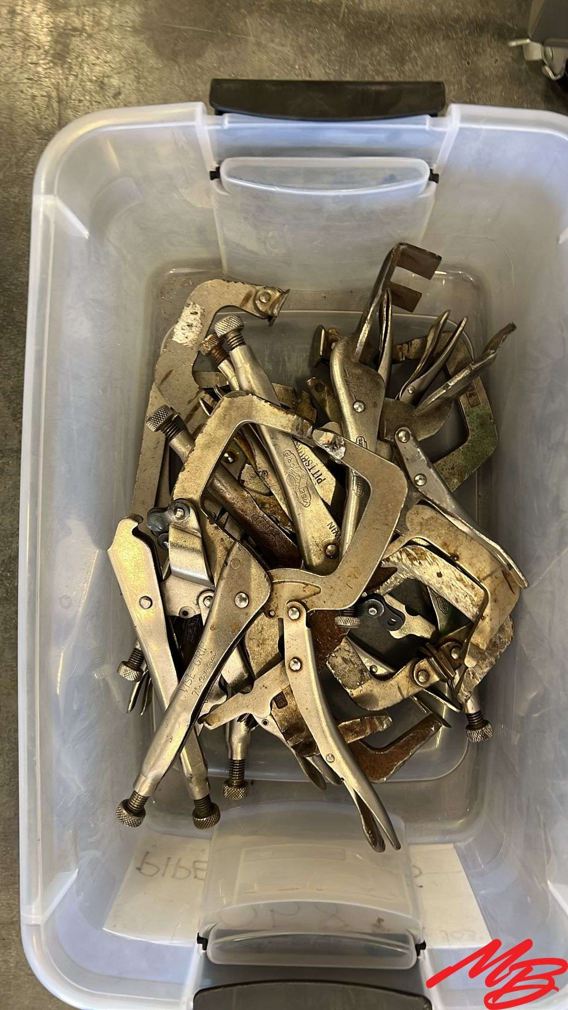Vise-Grip locking C-clamps