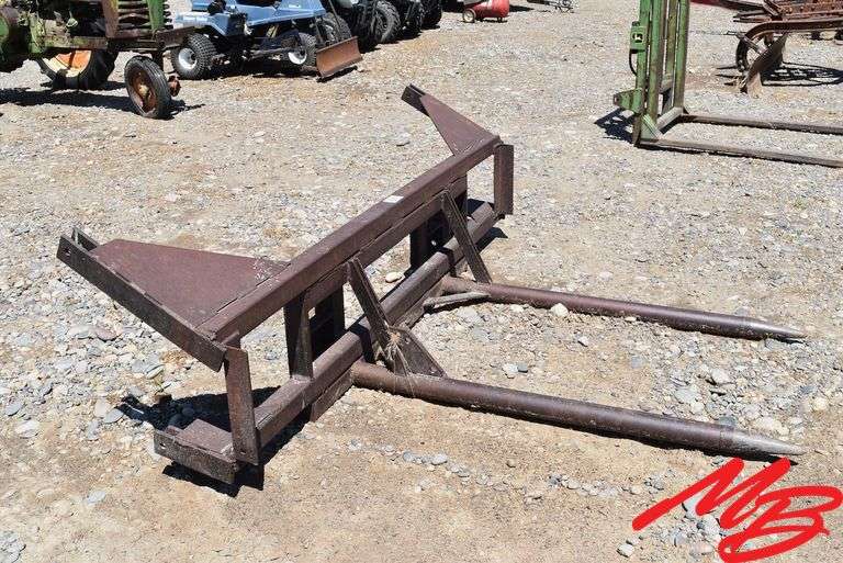Shop Built Bale Spear w/Loader Mount 57" Spears