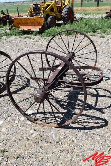 Antique Steel Wheel Running Gear w/40" Wheels