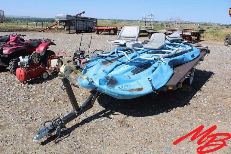 Solar  Elite SS  Rubber Raft 14' w/2020 Canyon Trailer