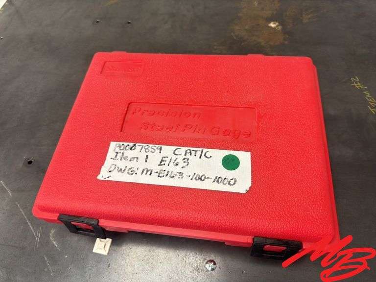 Starrett Precision Pin Gauge & Table