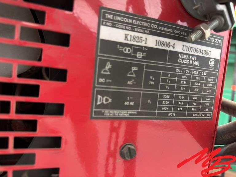 Lincoln Electric Precision 275 Tig Welder