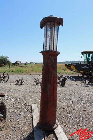 Antique Gas Pump w/Original Glass