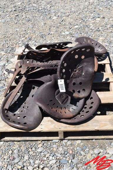 Pallet Lot of Antique Tractor Seats