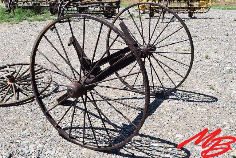 Antique Steel Wheel Running Gear w/48" Wheels