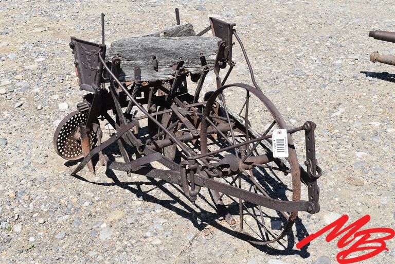 Antique Van Brunt Horse Drawn Grain Drill