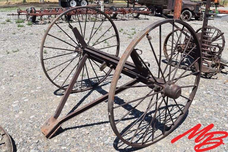 Antique Steel Wheel Running Gear w/48" Wheels