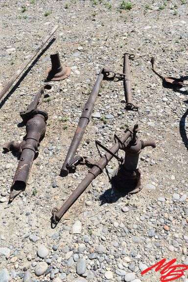 Antique Asst Hand Pumps & Horse Yoke