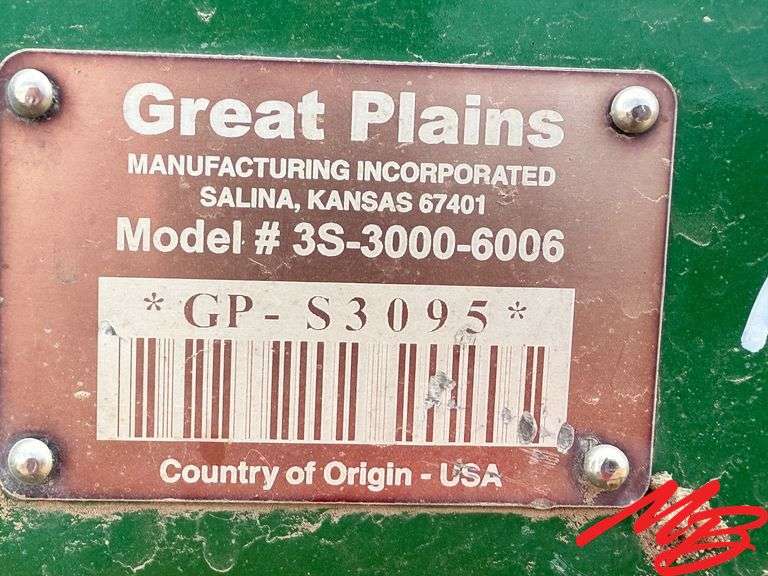 30' Great Plains 3S-3000HD 3-Section Folding Drill