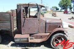 Antique International Pickup w/8' Wooden Side Dump Box