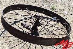 (4) Asst Antique Steel Wheels