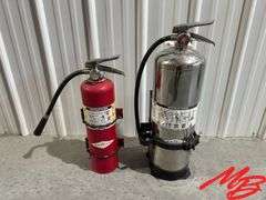 (2) Fire Extinguishers & Mounting Brackets