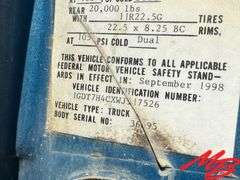 1998 GMC C8500 Dump Truck