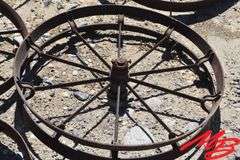 (8) Asst Antique Steel Wheels