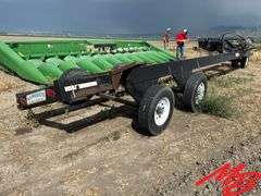 30' Massey Ferguson Draper Header w/Stud King Header Trailer