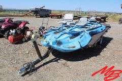 Solar  Elite SS  Rubber Raft 14' w/2020 Canyon Trailer