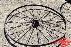 (4) Asst Antique Steel Wheels