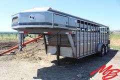 1995  Titan  1R1708 Gooseneck  Stock Trailer  18'x 94"