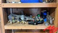 Wood Cabinet & Contents - Gauges, Garlock 2500, Etc.