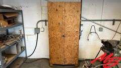 Wood Cabinet & Contents - Gauges, Garlock 2500, Etc.